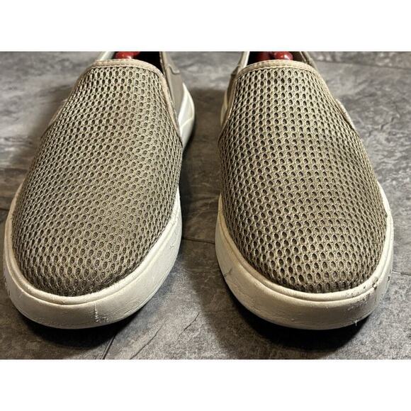 Olukai Lae'Ahi Tan Beige Slip On Shoes Sneakers Mens Size 8.5 Casual Comfort - Picture 2 of 8